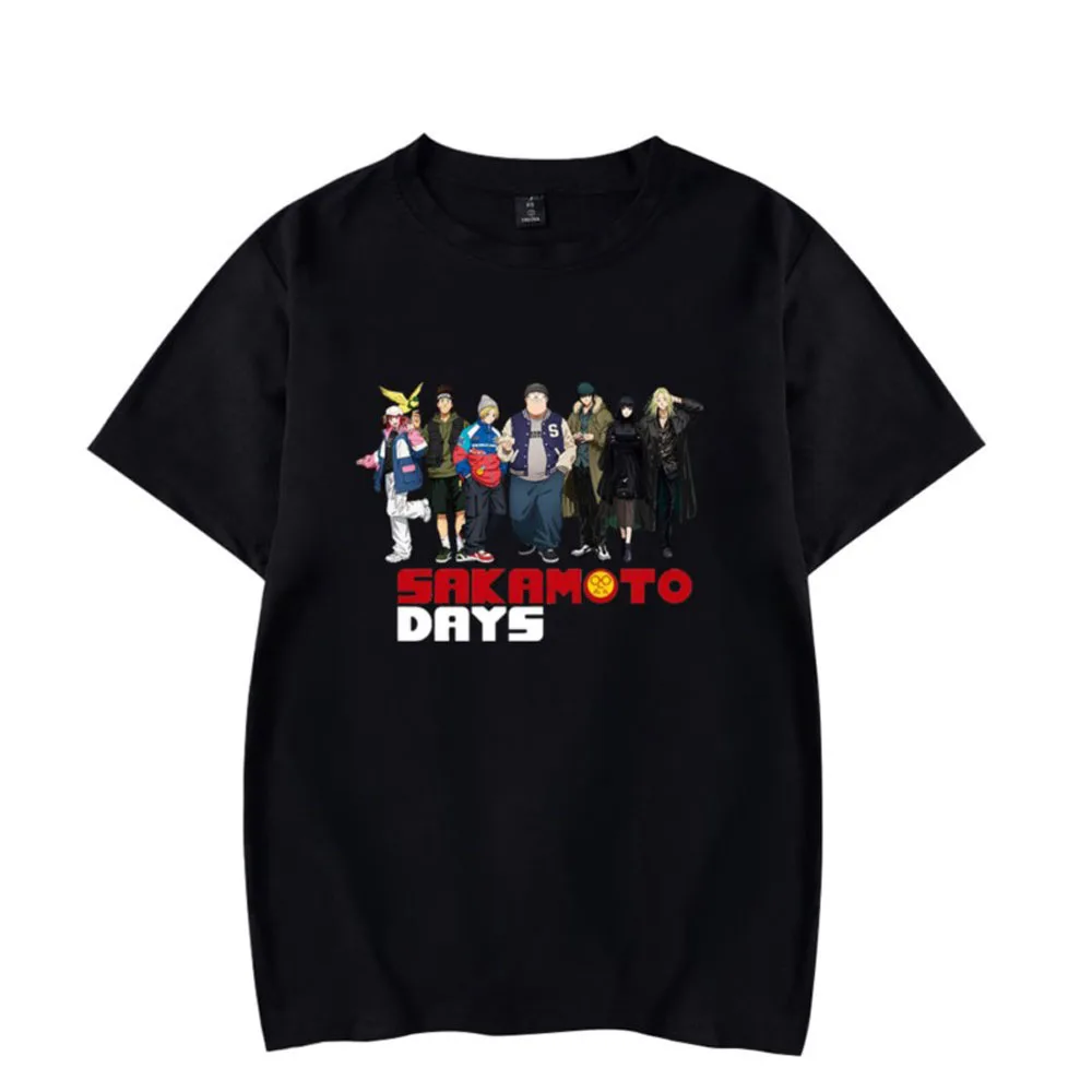 

Футболка Sakamoto Days для мужчин и женщин, летняя модная уличная одежда из 100% хлопка с короткими рукавами