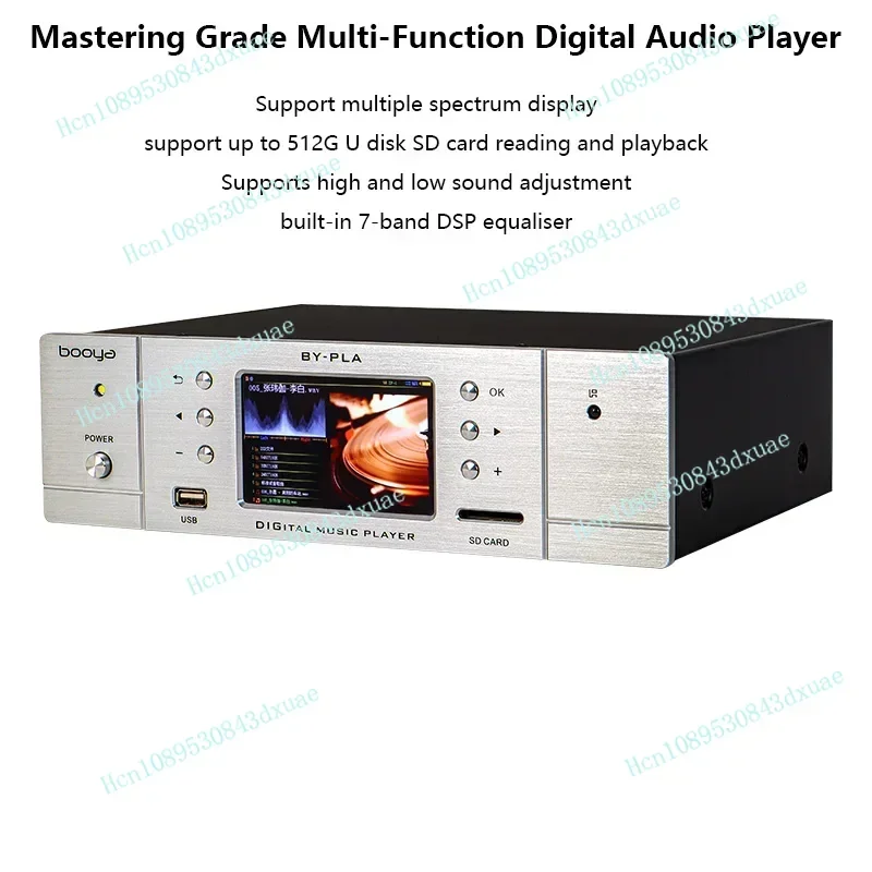 

Lossless HIFI Digital Music Player AK4493EQ DAC Bluetooth 5.0 Support 64Bit 384KHz DSD256 Lossless Decoding Music Turntable