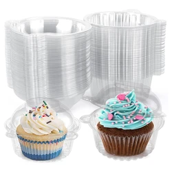 10/30pcs Transparent Cake Box Wedding Muffins Cupcake Packaging Box Fruit Dessert Slice Container Birthday Party Baking Decor