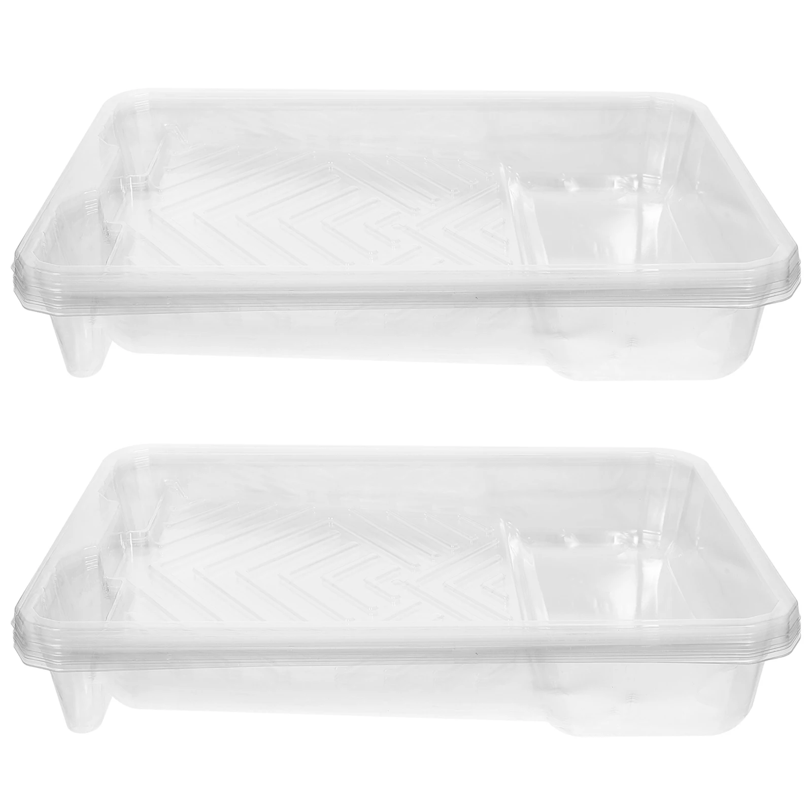 

6pcs Disposable Paint Holder Trays Inch Paint Trays Liner PVC Painting Tray Roller Pan Holder Large Capacity For Home Supplies