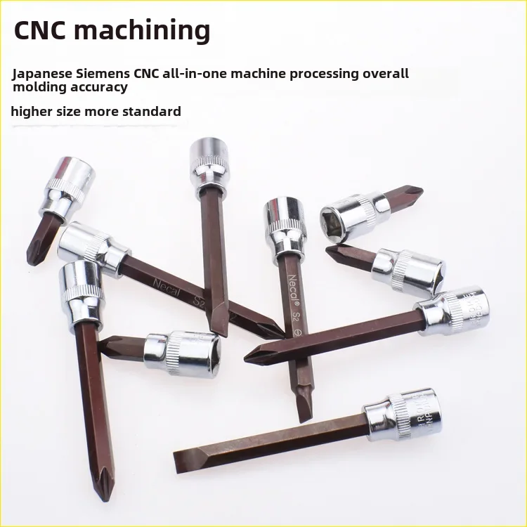 Nihao 3/8 conectores de enchufe de extensión de enchufe recto cruzado juego de puntas de destornillador cabezales de archivo rotativos para uso profesional en el hogar