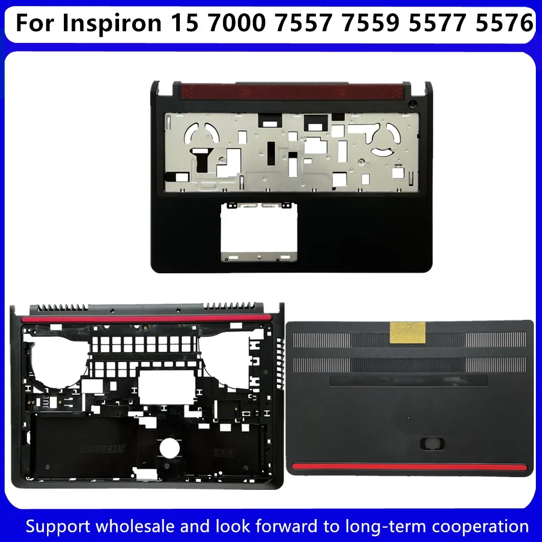 Tampa da base inferior para dell inspiron 15, 7000, 7557, 7559, 5577, 5576, 0t9x28, 08fgmw/porta, tampa hdd 0cjfxg