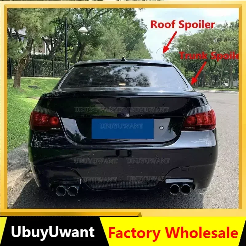 For BMW E60 ROOF Spoiler ABS Material Car Rear Wing Primer Color Rear Spoiler For BMW E60 520i 528i 535i 530i 525i Spoiler