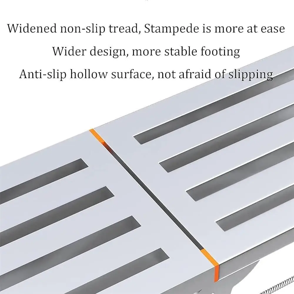 Adjustable Scaffolding Work Platform, Multi-Purpose Folding Ladder for Ceiling Work and Cleaning, Heavy-Duty Construction Tool (