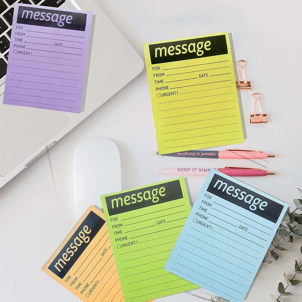 9 Books Fluorescent Colors Sticky Notes Multi-function Stickers Portable Message Memo Pads Notepad Stationery