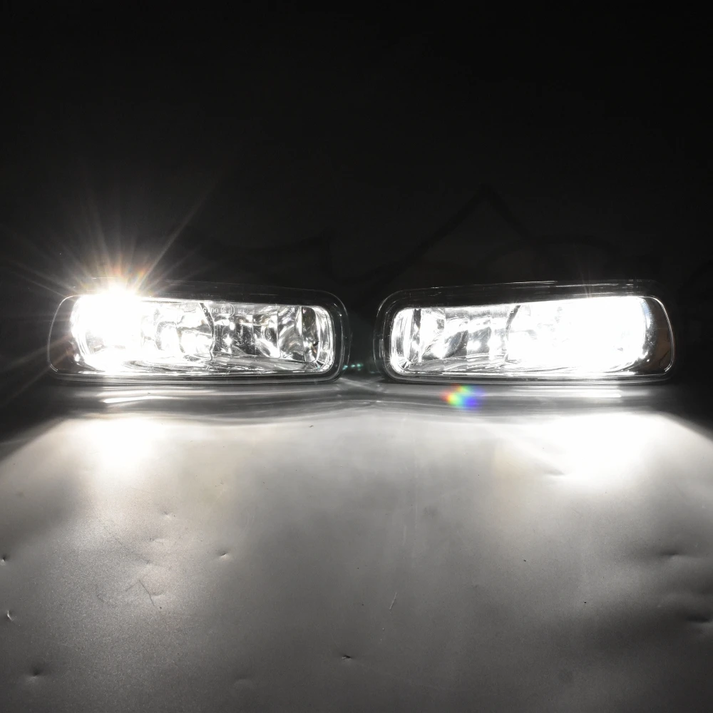 لسيارة Ford Transit 2020-2023 Ford E-Transit 2022-2024 أضواء الضباب اليسرى واليمنى مع أغطية الحواف #6