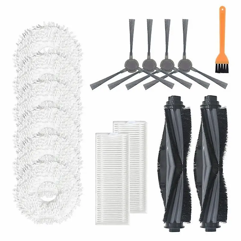 15pcs For Ecovacs Deebot N9 N9+robot Main Side Brush Mop Cloth Filter