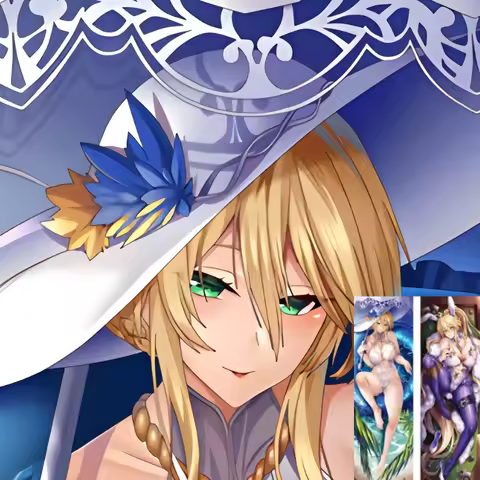 DIY Personalized Anime Artoria Pendragon Dakimakura Pillowcase Home Bedding Hugging Body Pillow Case Double-sided Print