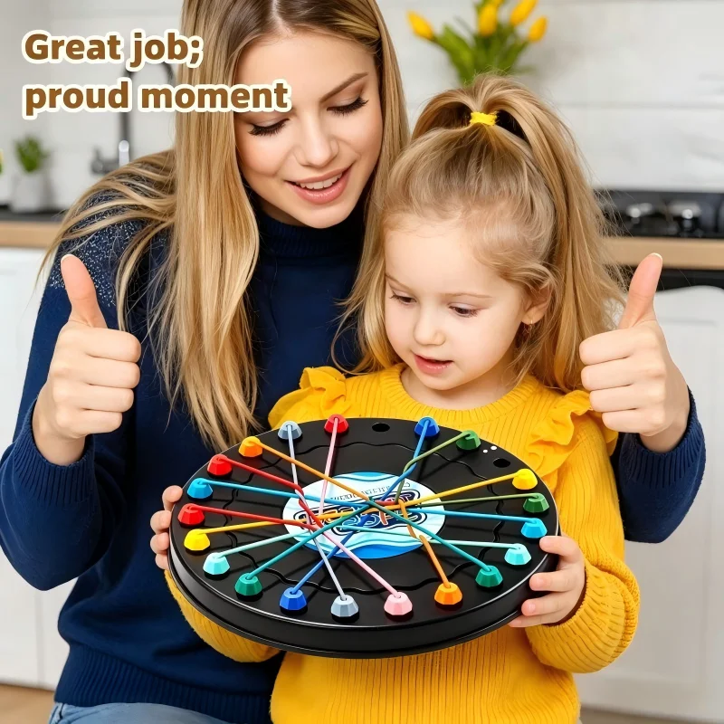 

Rope Breaking Battle Challenge Puzzle Toy Knot Toy Children's Rope Decoding Game Logic Training Parent-child interactive game