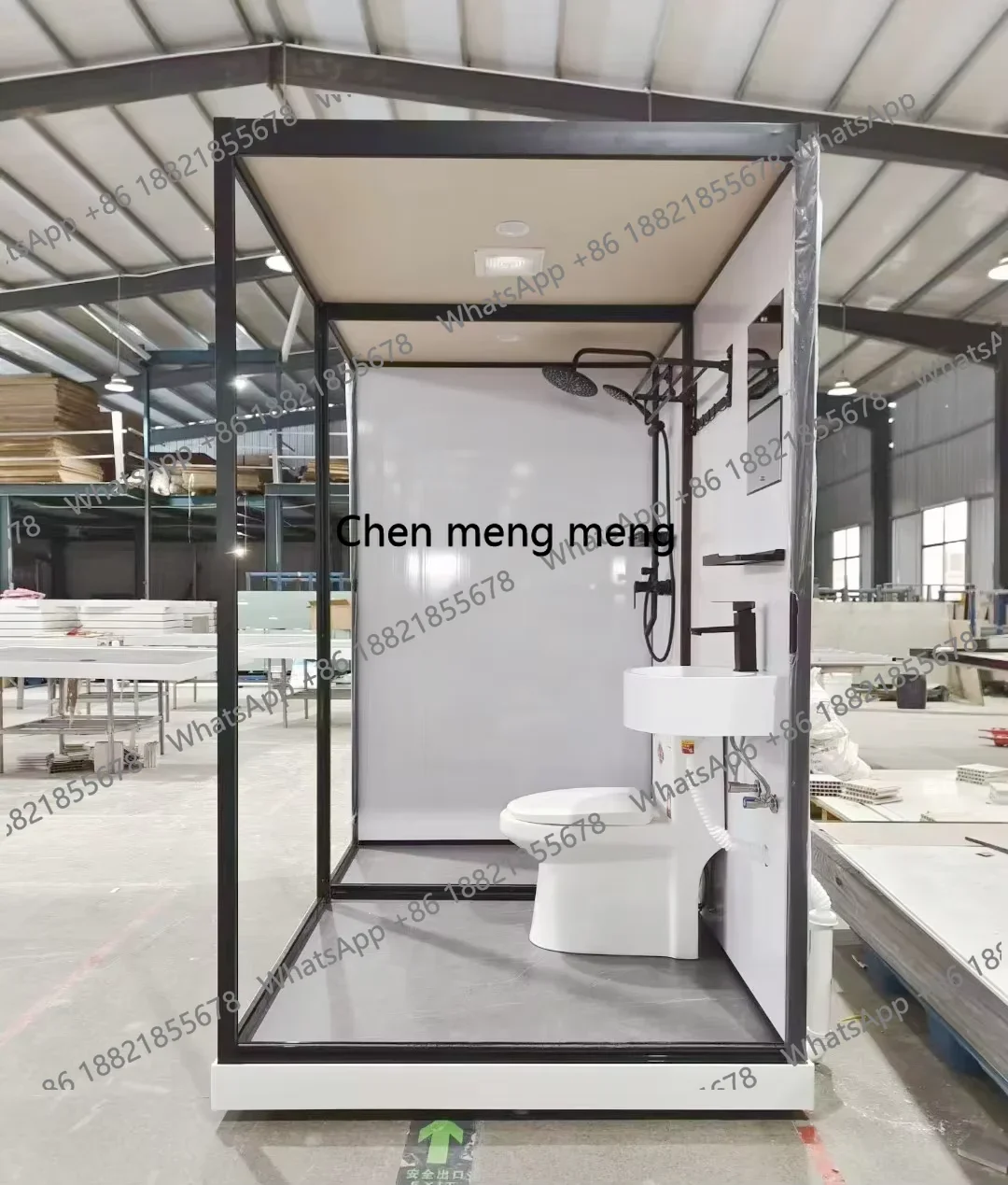 F182Portable Prefabricated Bathroom Pod With Toilet Integrated Shower Room Luxurious