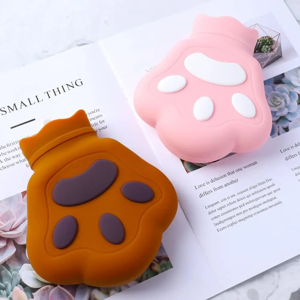 Silicone Hot Water Bottle Warm Explosion-proof Water Injection Warmer Water Bag Cold Compress Hot Compress Female Warm Hand Bag