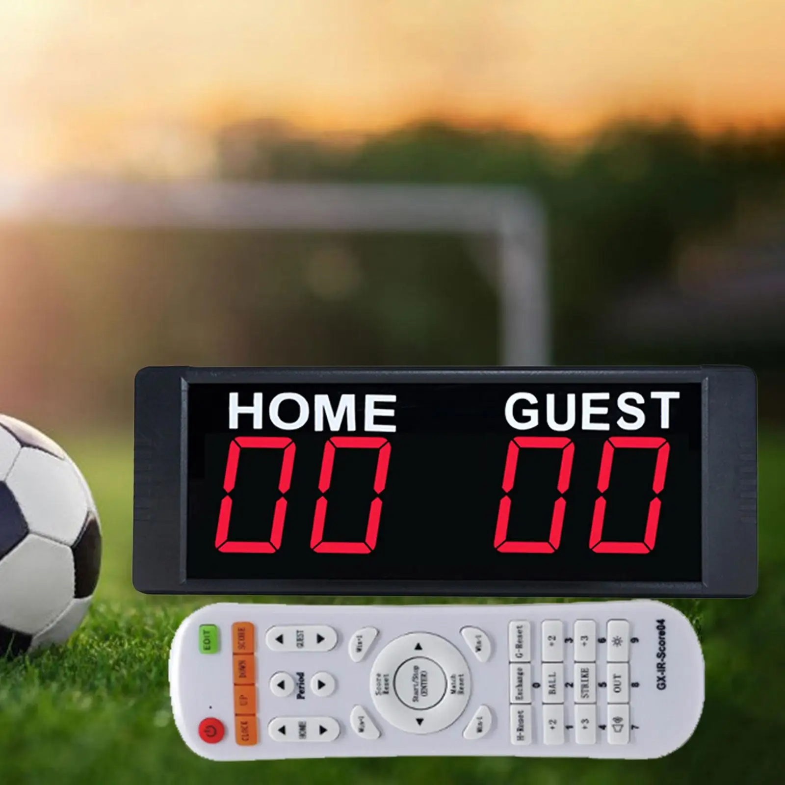 Tragbare elektronische Anzeigetafel, Wandhalterung, Gehäuse aus Aluminiumlegierung, Basketball, Fußball