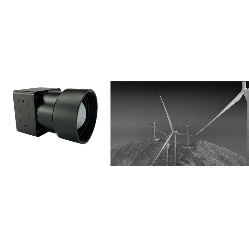 Outdoor Mine Detection 1280 X 1024 LWIR Uncooled VOX Night Vision Analog Thermal Imaging Camera with NVR and 1 Year Warranty