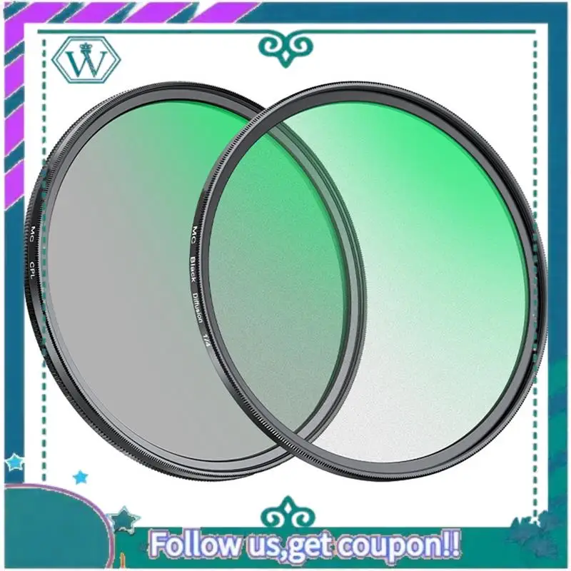 

A75Q-CPL + черный диффузионный фильтр 1/4 72 мм, круговая поляризация, уменьшение бликов, кинематологический мягкий мечтательный эффект для объектива Canon Sony