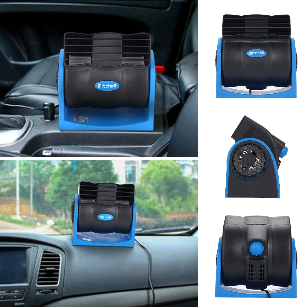 

12V/24V Car portable adjustable fan Auto high air volume low noise Cool cooler With Car Cigarette Lighter Car Accessories