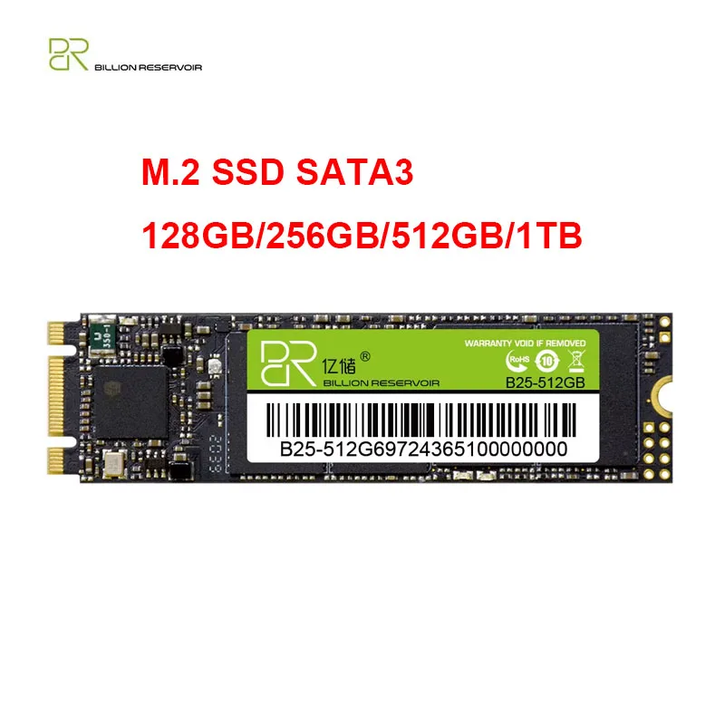 BR SSD M.2 SATA3 512GB 1TB SSD M.2 2280 NGFF SATA محركات الأقراص الصلبة الداخلية القرص الصلب لأجهزة الكمبيوتر المحمول المكتبية