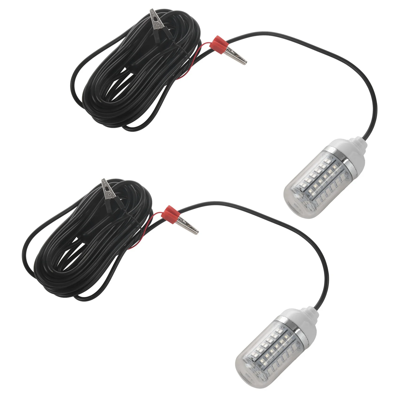 ABWZ-2X 12V Fishing Light Green 108Pcs Led Underwater Fishing Light Lures Fish Finder Lamp Attracts Prawns Squid Krill