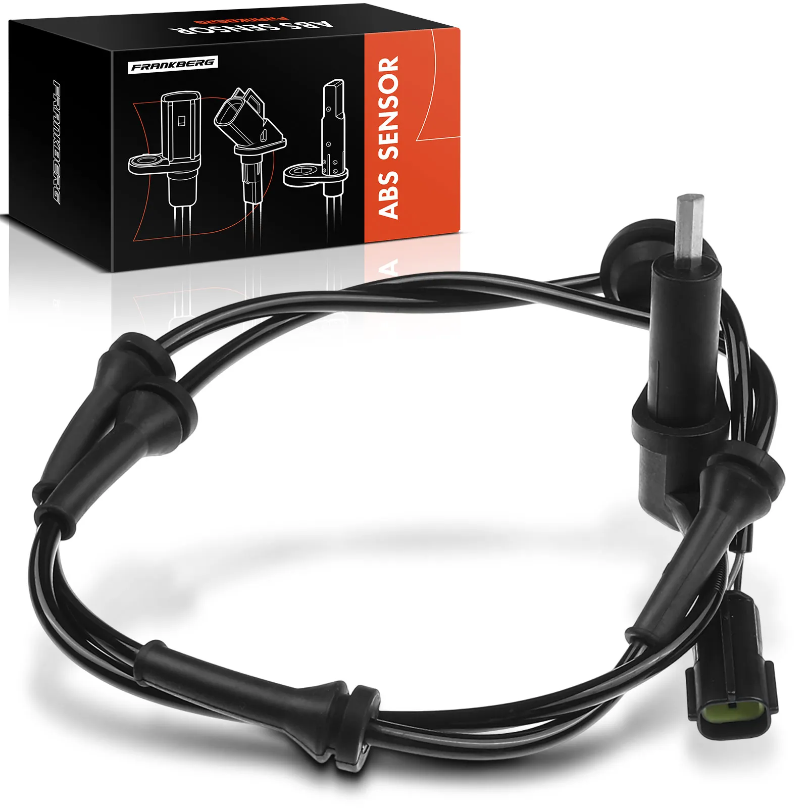 Frankberg 1x ABS Sensor Vorderachse Rechts für Mazda MPV II LW 2.0L 2.3L 1999-2006 5S6425 LC704370XB AB1976 SU7935 ALS1172