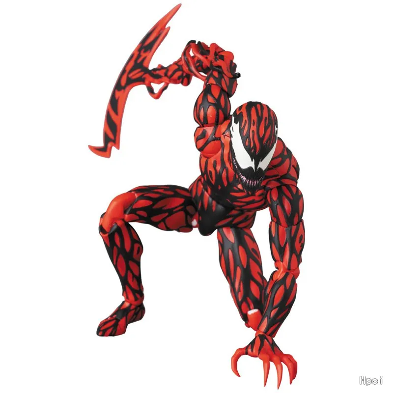 متوفر في المخزون لعبة Medicom الأصلية MAFEX Spiderman Carnage Comic Ver. مجموعة ألعاب هدايا شخصية أنمي