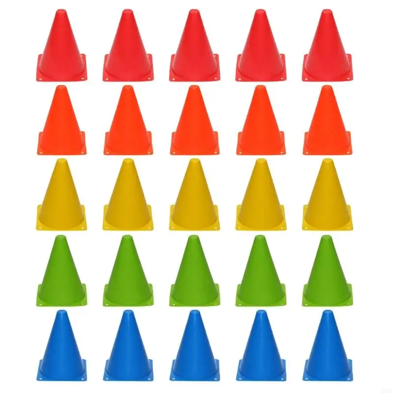 

XXFC 5Pcs 7cm Football Marker Cones Set for Basketball, Indoor & Outdoor Game