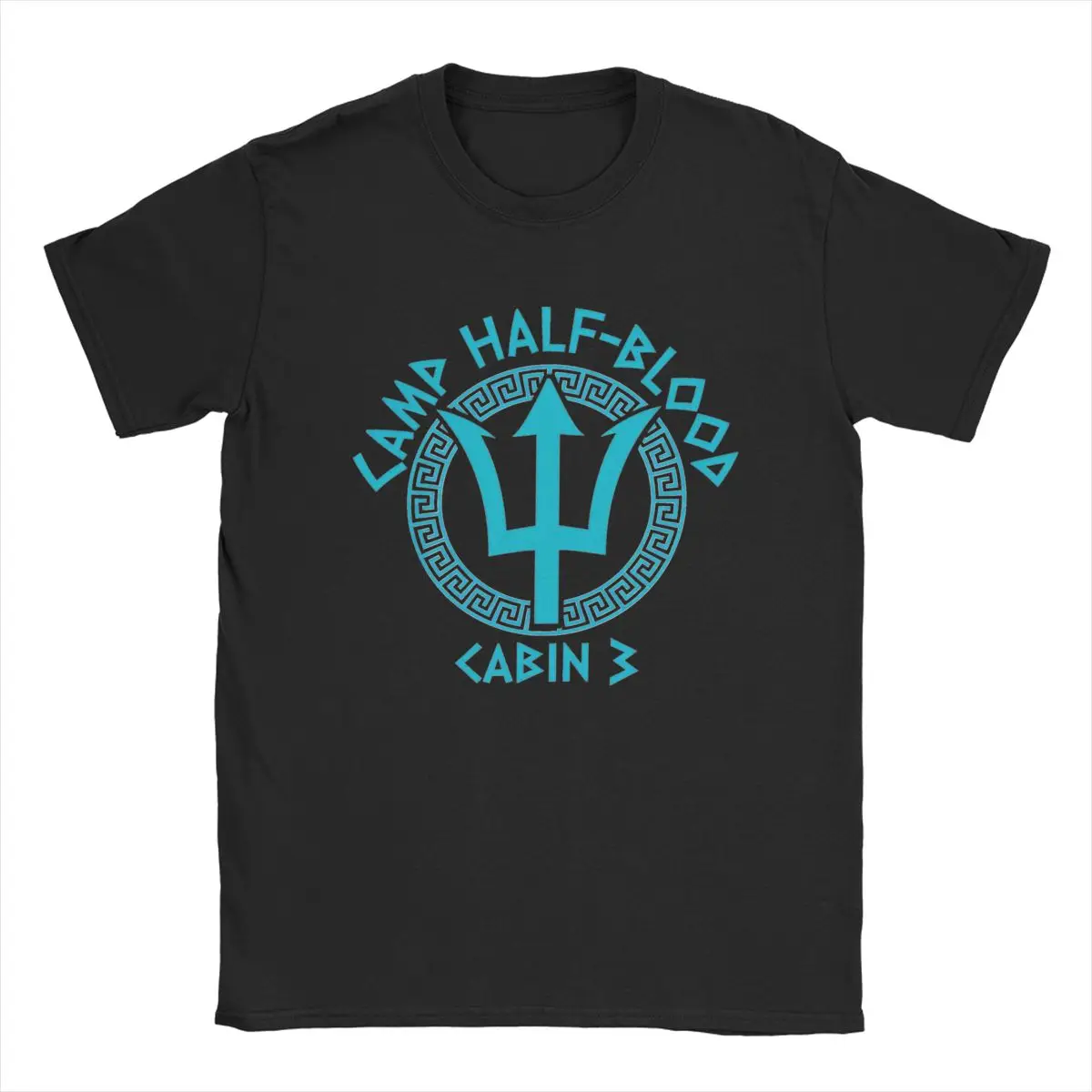 Funny Camp Half-Blood Cabin 3 T-Shirts for Men O Neck 100% Cotton T Shirts Percy Jackson Short Sleeve Tee Shirt New merchandise