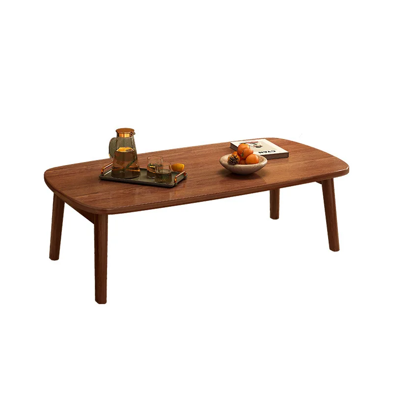 

Coffee table living room household new foldable solid wood tea table simple modern small apartment rental house