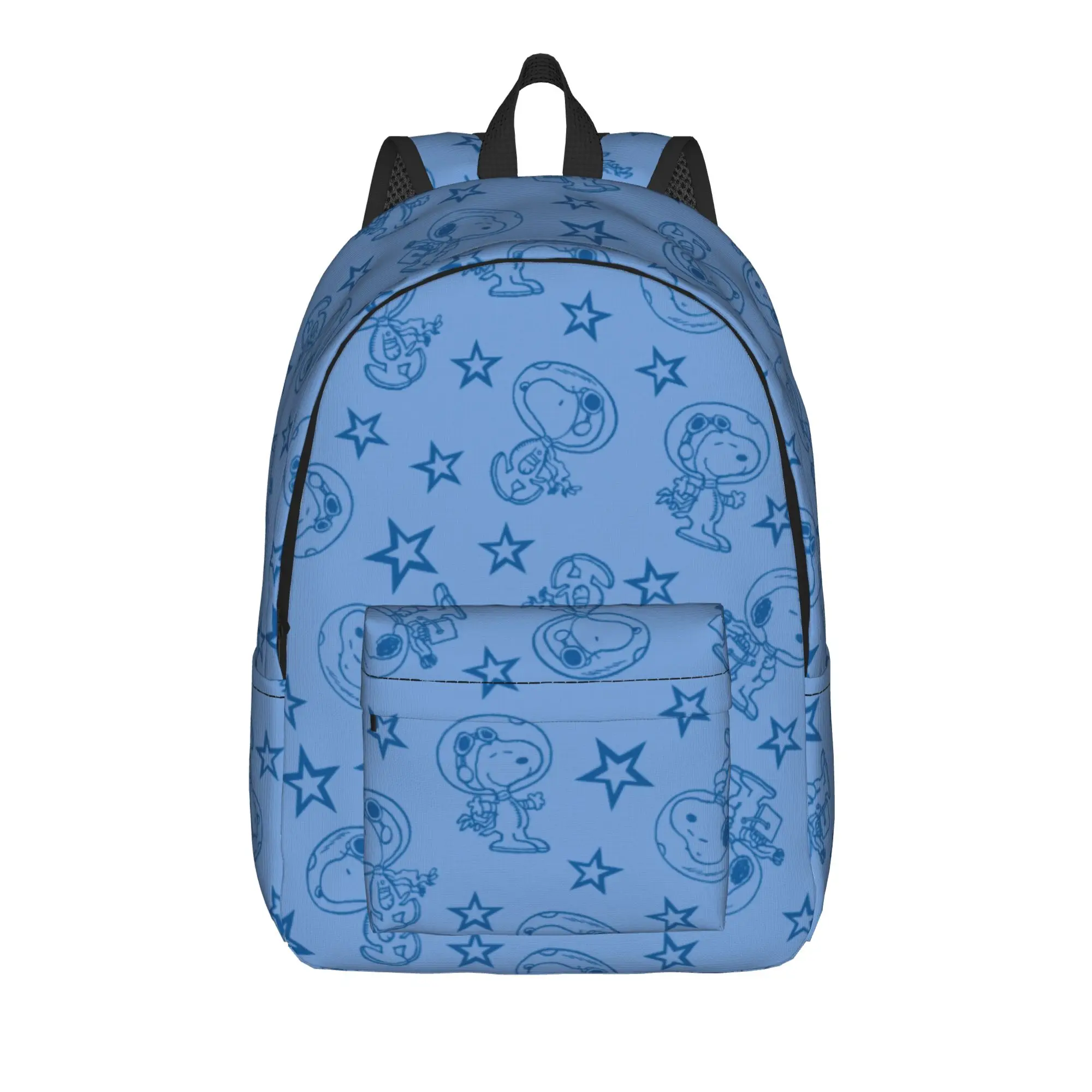 Snoopys Blue Space Astronaut Pattern Classical Backpack Durable Student Business  Daypack for Men Women Laptop Shoulder Bag