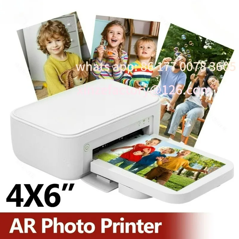 

Customizable Color Photo Wifi 4x6 Inch Printer Portable Mni Mobile Pocket Wireless Print Maker Machine with Ribbon and Papers