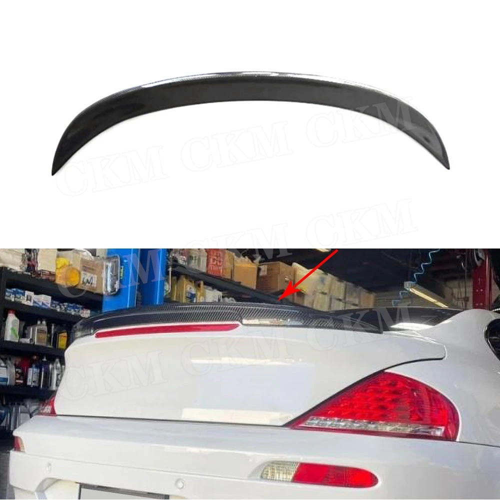 

Carbon Fiber Rear Trunk Spoiler Wing Duckbill Rear Trunk Wing Spoiler Car Accessories for BMW 6 Series E63 E64 M6 2006-2010