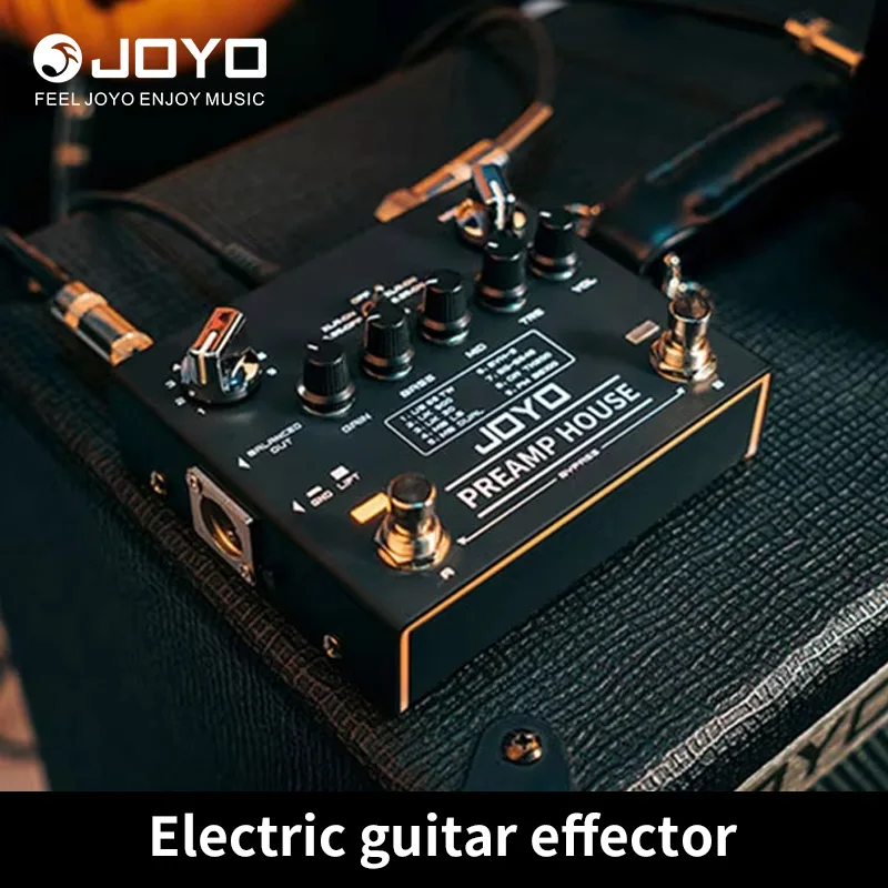 

JOYO R-15 Preamp House Guitar Pedal 18 Tones Dual Channel Cabinet Simulator Electric Guitar Pedal