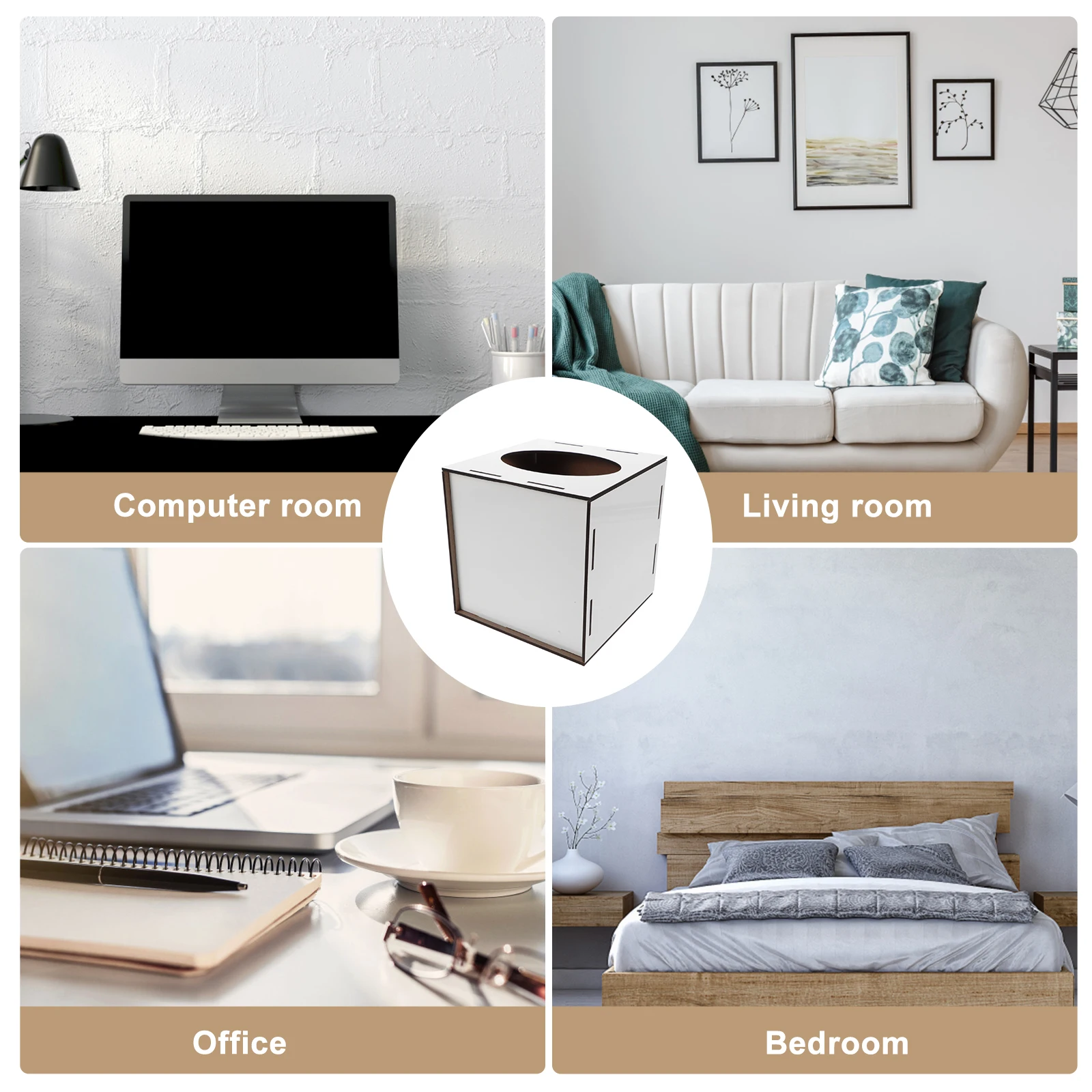 

Tissue Boxes Heat Transfer Paper Towel Holder Compact Lightweight Storage Box Tissues Bracket Napkin Holders Office Bedroom