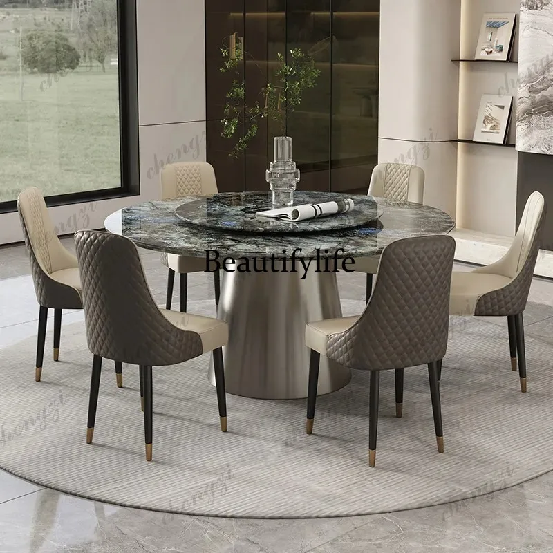 

K182 Rotating Modern Restaurant TablesDesign Round Island Console Dining Table Kitchen Conference Muebles Para Hogar Furniture H