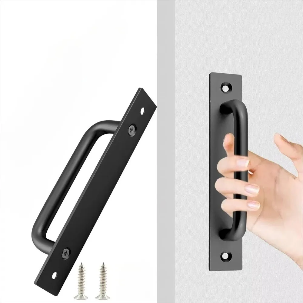 1/2Pcs 5.8-inch Sliding Barn Door Pulls Easy Installation Aluminium Alloy Sliding Door Handle Hardware Handle