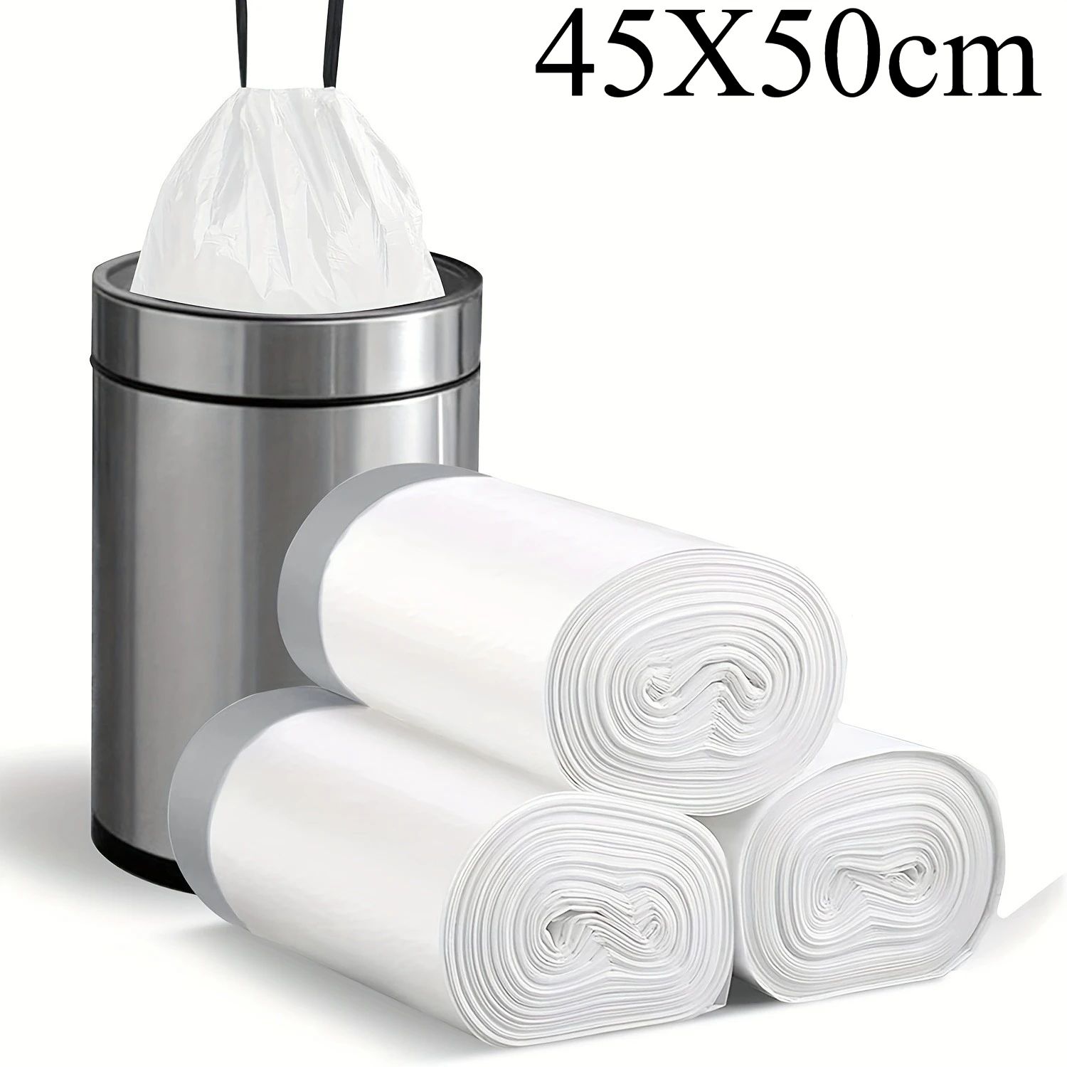 1/3roll Trash Bags Suitable for 4 Gallon Trash Cans Plastic Bin Liners Specially Designed for Bathroom, Restroom, Bedroom Office