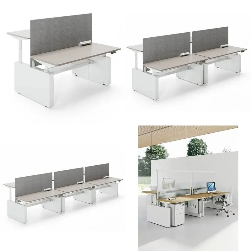 Modern Electric Height Adjustable Standing Desk Smart Lift Computer Workstation Table for Office Furniture