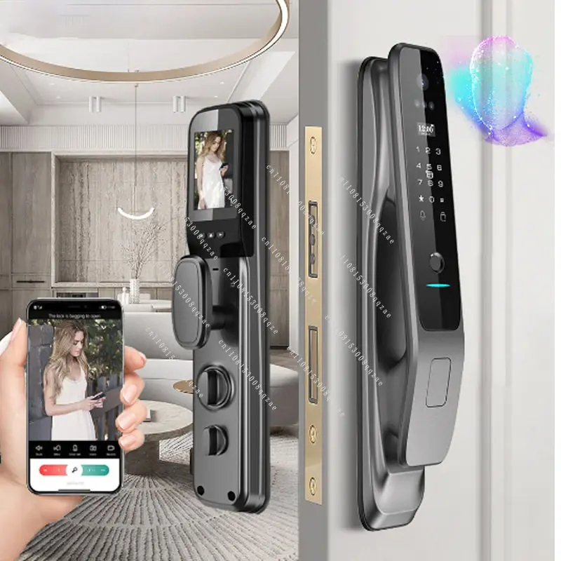 Smart door lock WiFi3D facial recognition ZigBee scene linkage video call remote door opening