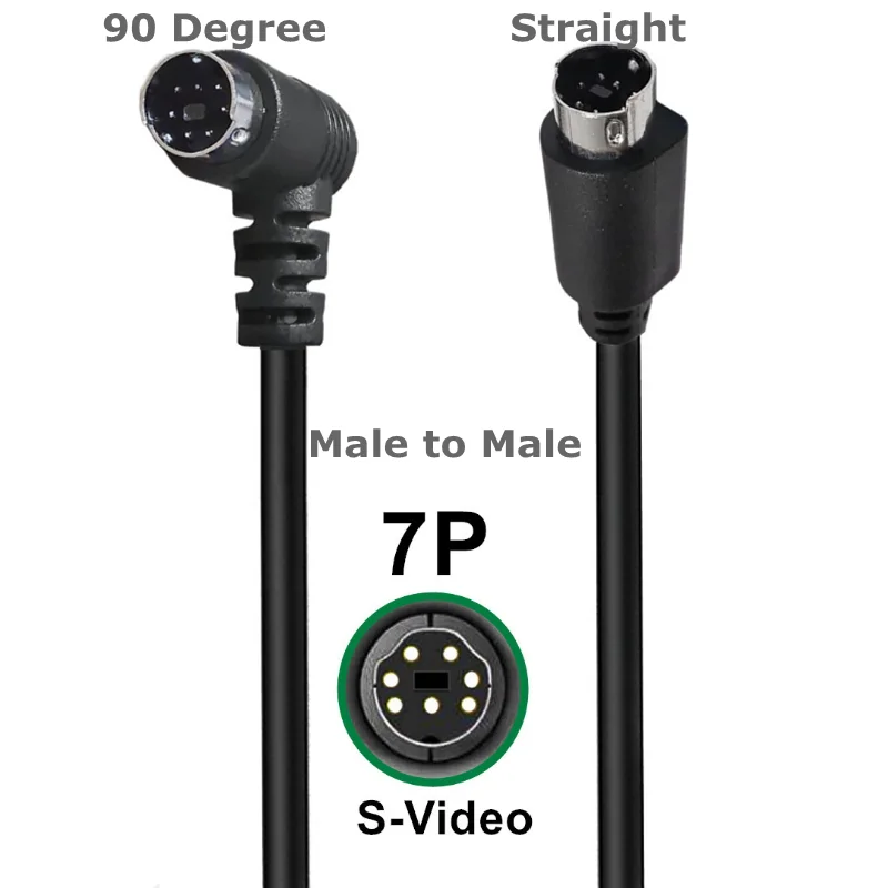 

0,5-3 м, угол 90 градусов, 7-ядерный мини-кабель DIN, компьютерный терминал S-Video, видеокабель, 7-контактный аудио- и видеокабель, DVD-кабель
