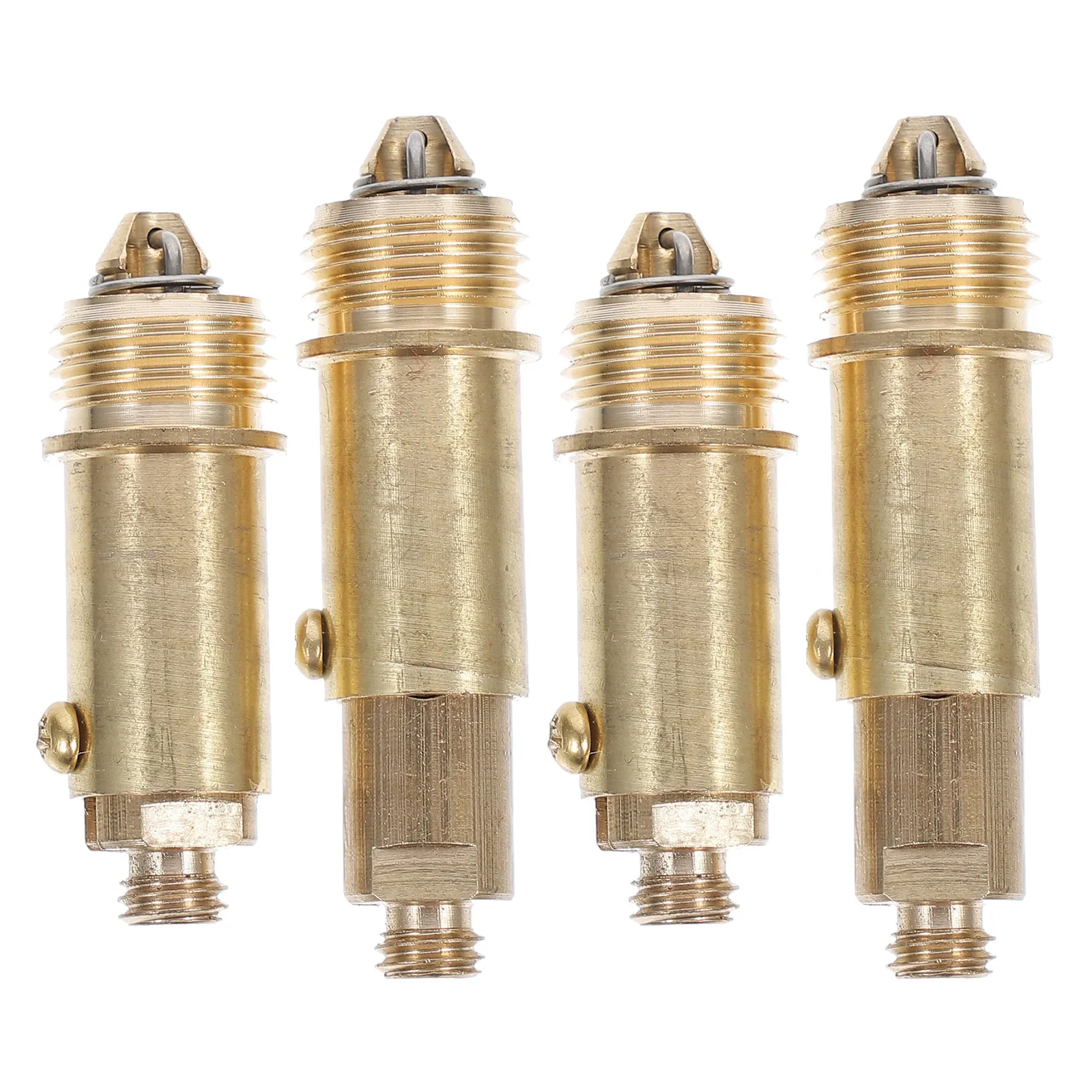4pcs Universal Pop-Up Tub Drain Plug Set – Solid Copper Bathroom Sink Drainer for Wash Basin