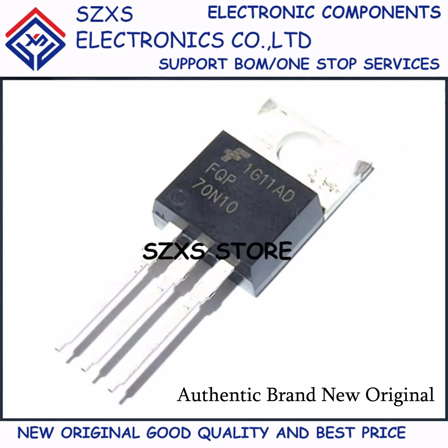 New Original 10Pcs FQP70N10 70N10 TO-220 70A 100V MOSFET Field Effect Transistor In Stock Electronic Components Good Quality