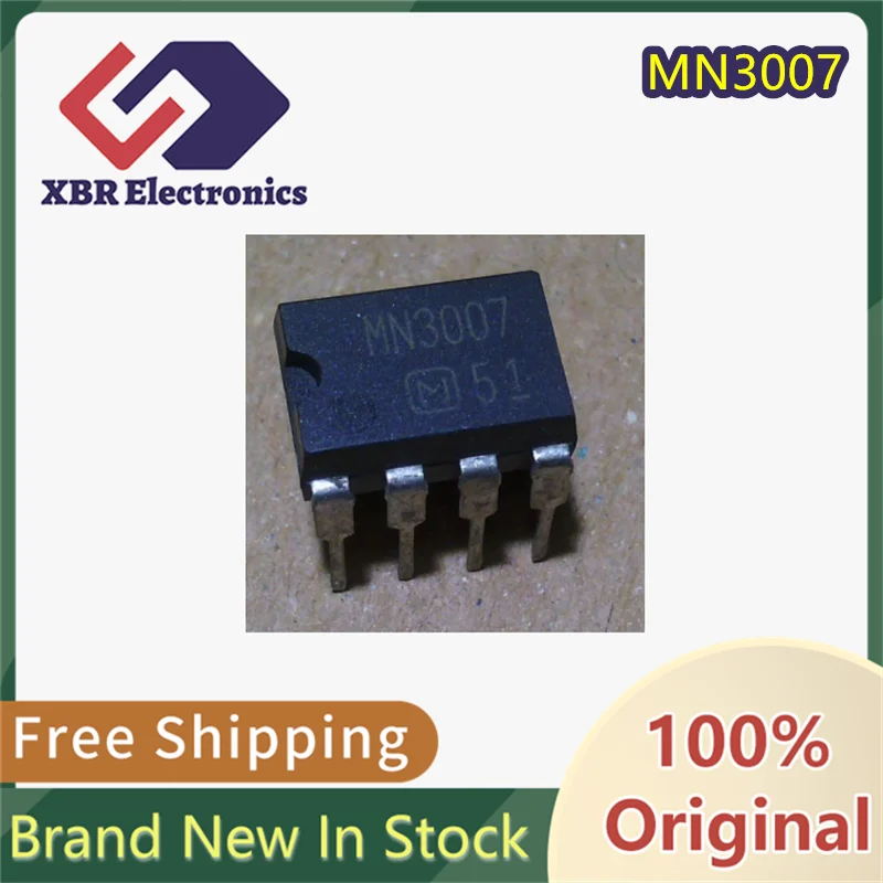 (5/20 pieces) MN3007 DIP-8 Dual In-line Speaker IC Chip, Original and Genuine In Stock Fast Shipping Real Product Photos