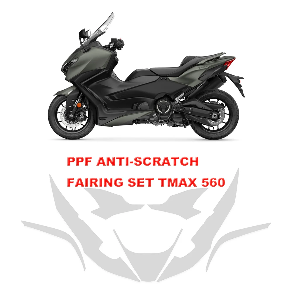 

For YAMAHA TPU T-MAX560 2025 NEW PPF Anti Scratch Motorcycle Invisible Full Body Fairing Protective KitsPaint Protection Films