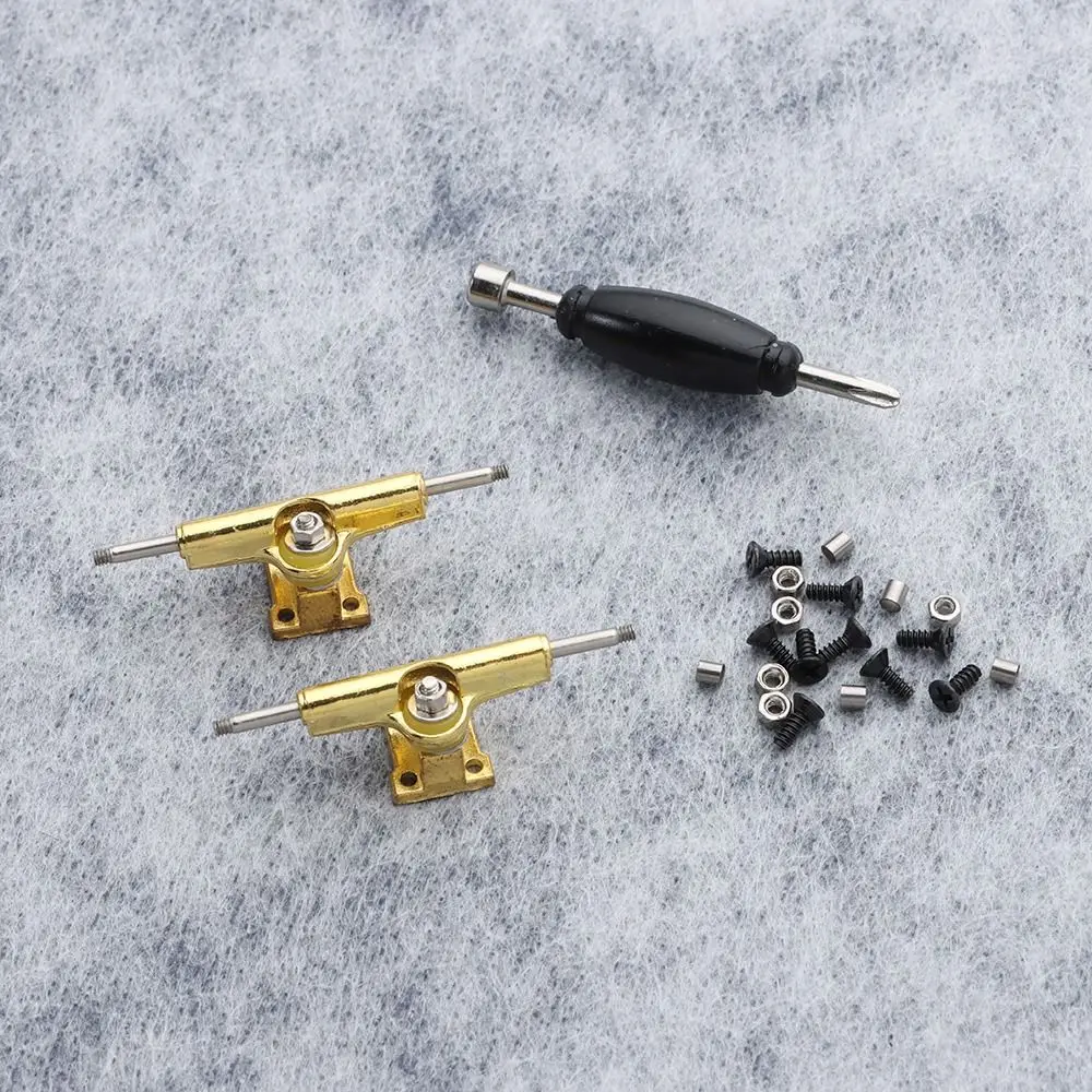 1 paire Durable avec écrous touche camion passe-temps collecteurs camion boulons roulement supports de pont modèle Mini doigt pièces de Skateboard