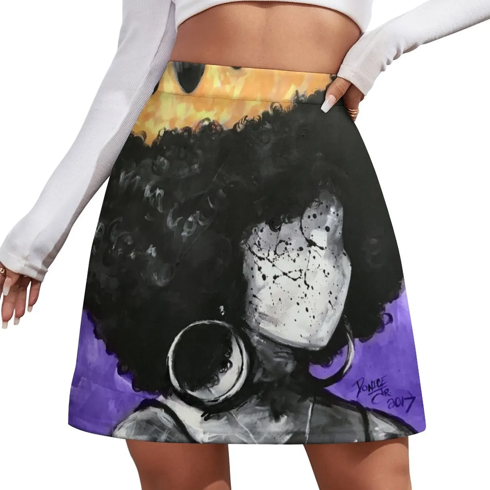 

Naturally Queen II PURPLE Mini Skirt korean style clothes 90s vintage clothes Mini Skirt