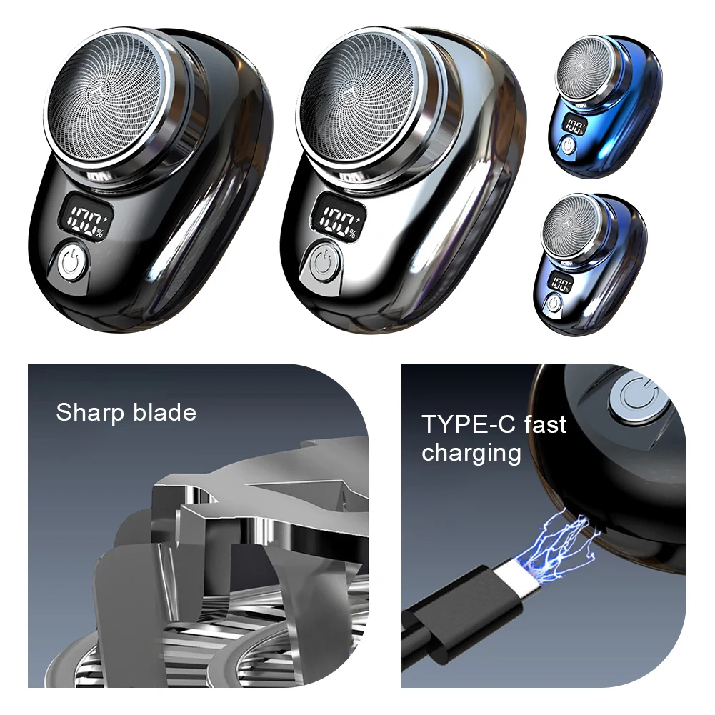 

USB перезаряжаемый парикмахерский триммер для бороды с быстрой зарядкой, электрический триммер для бороды с цифровым дисплеем, подарки для мужчин