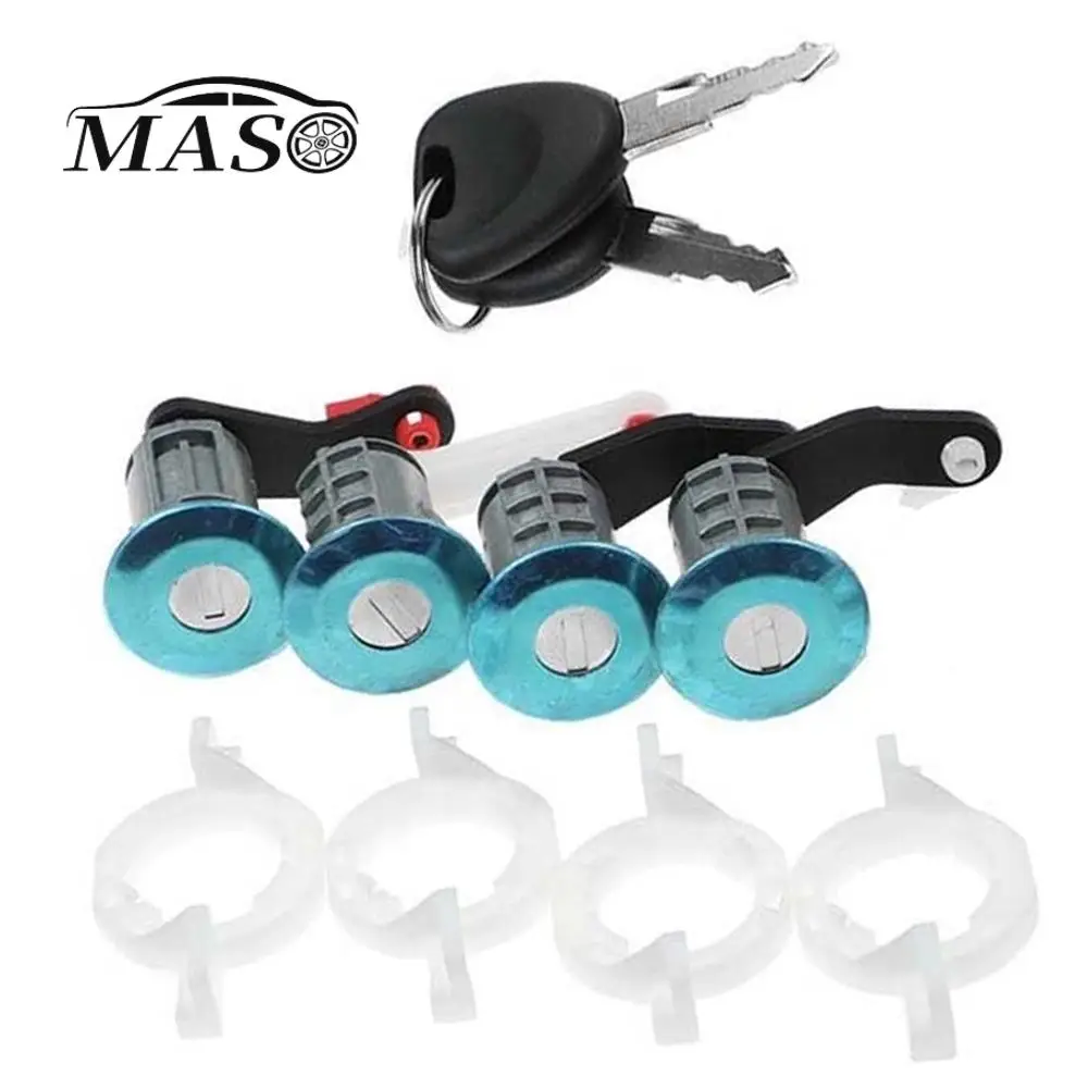 

Car Door Lock Barrel Cylinders with 2 Key for Renault Master 2 Mascott Opel Movano 2 Nissan Interstar 1998-2010 7701470952