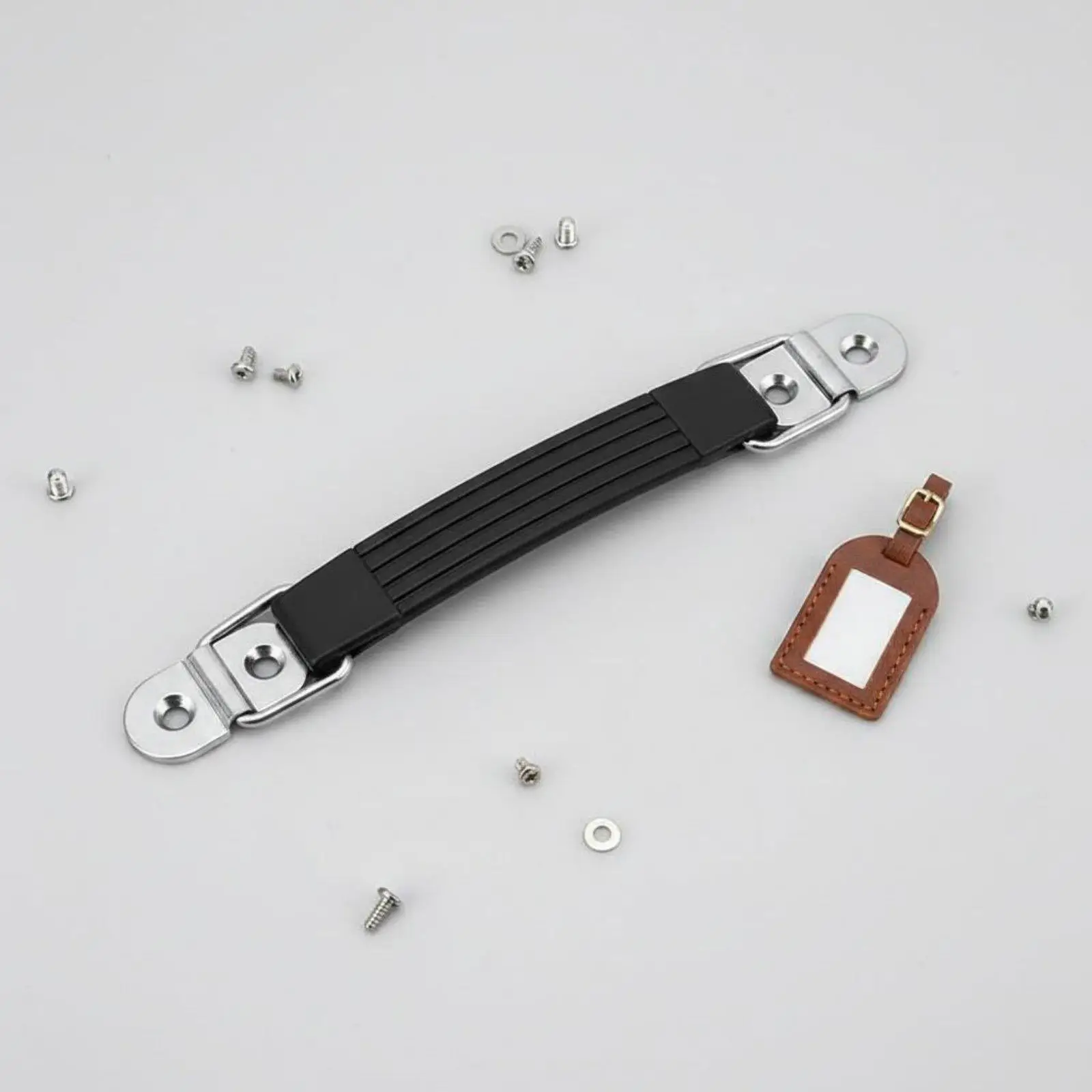 Comfortable Rubber Suitcase Handle with Iron Mounting Base for Luggage Replacement Travel Toolbox Air Case Carry Strap