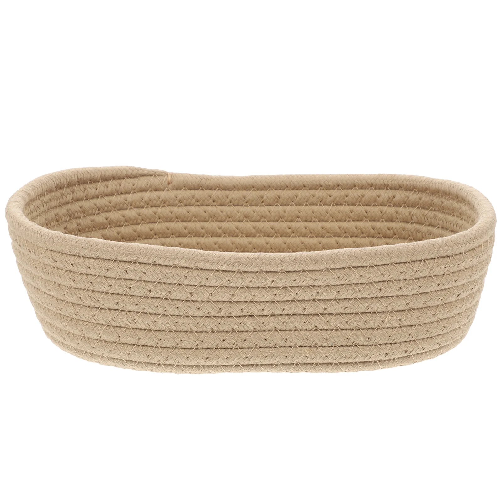 

Storage Basket Woven Cotton Design Portable Organizer for Books Sundries Daily Essentials Home Office Decor Use