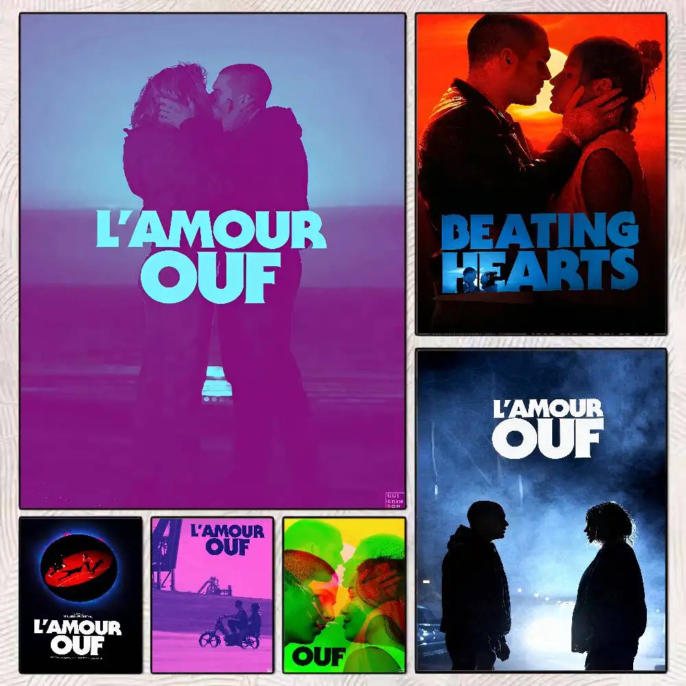 Beating Hearts Movie Poster Prints For Bedroom Living Room Home Decor Romantic Drama Film L'amour Ouf Canvas Painting Wall Art