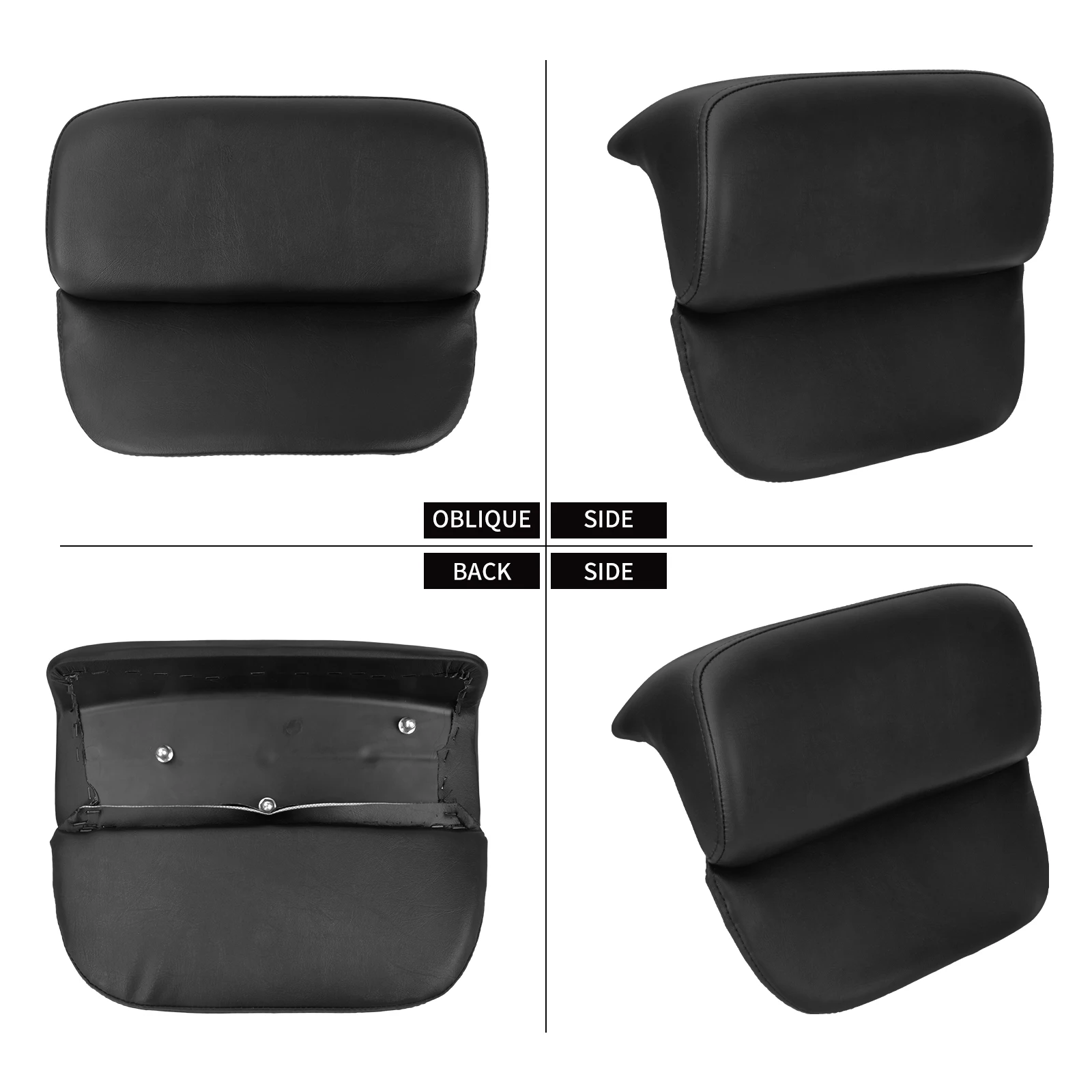 Motorcycle Trunk TopCase Backrest Pad Chopped Razor Tour Pack For Harley Touring Road King Street Electra Glide Standard 14-2025