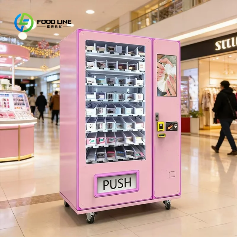 Customized High-quality Makeup & Nail Art Buffet Vending Machine with 22-inch LargeTouchscreen and Multiple Payment Options